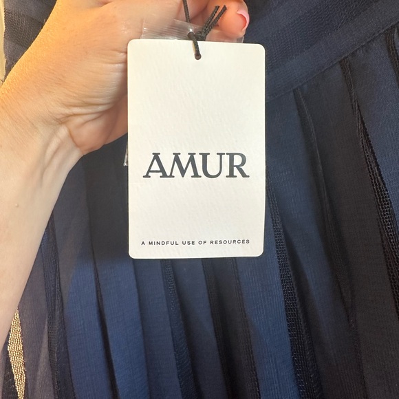 Amur Leonie Halter Dress in Twilight Blue; Size 2; NWT - Picture 4 of 8